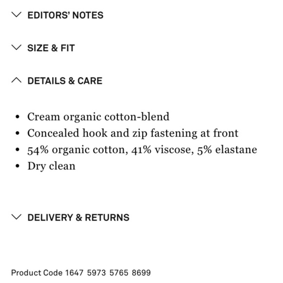 NWT Toteme Cropped Straight Trousers Satin Sheen Pants Ecru - Picture 16 of 16